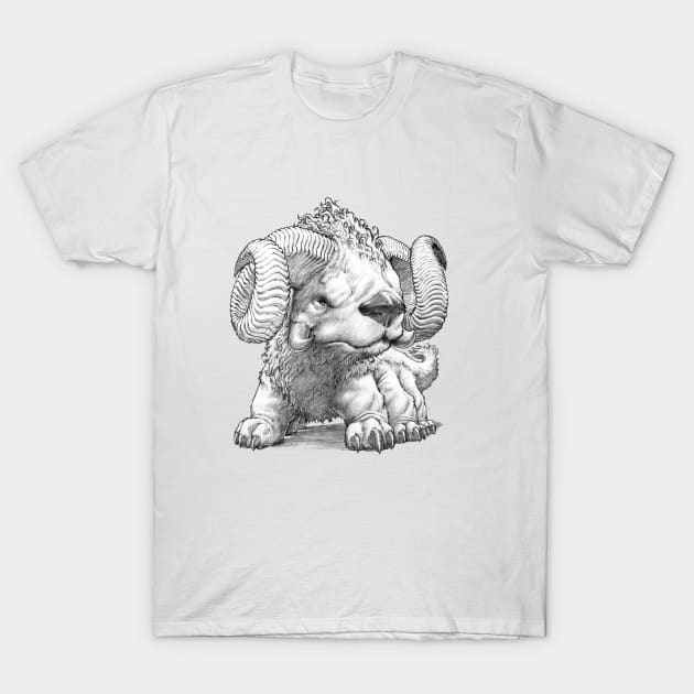 The South Highland Ram Dog T-Shirt by gregorytitus